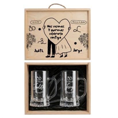 Brindis Boda Cervecero personalizado con Tu Diseño