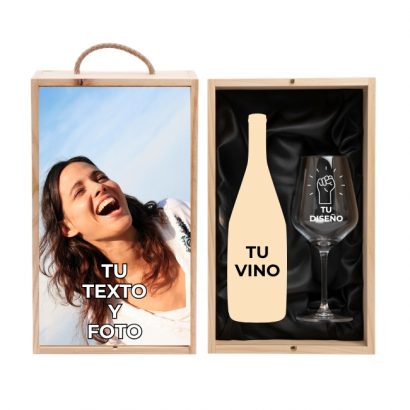Kit Personalizado Pon Tu Vino con Tu Diseño